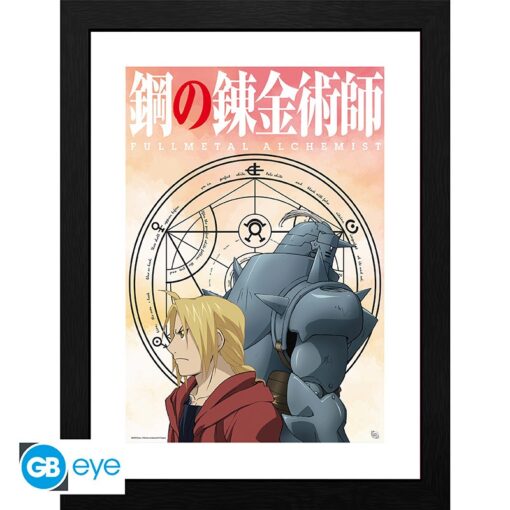 FULLMETAL ALCHEMIST - Framed print "Elric Brothers" (30x40)