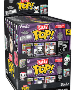 Funko Bitty Pop 4 Pack Display Da 12pz Nightmare B.c. Disney Before Natale