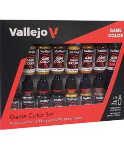 Game Color Set 72189 Leather & Metal 16 Colori Modellismo Vallejo