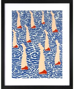 GBEYE - Framed print "Bañistas by Jota de Jai" (40x50cm)