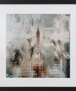 GBEYE - Framed print "Empire state of mind by Carmine" (40x40cm)