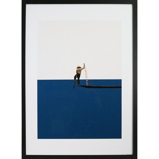 GBEYE - Framed print "Fishing for compliments by Maarte" (50x70cm)