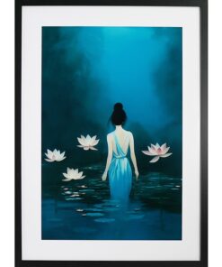 GBEYE - Framed print "In the pond by Treechild" (50x70cm)