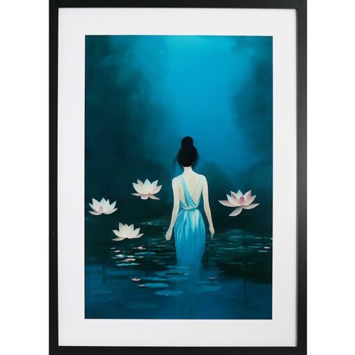 GBEYE - Framed print "In the pond by Treechild" (50x70cm)