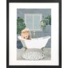 GBEYE - Framed print "Lion takes a bath by Sarah Manovs" (40x50cm)