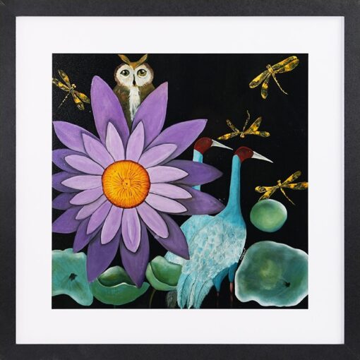 GBEYE - Framed print "Lotus by Isabelle Ri" (40x40cm)