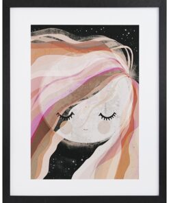 GBEYE - Framed print "Moon girl by Treechild" (40x50cm)