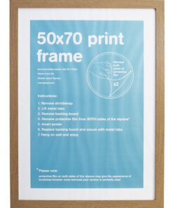 GBEYE - MDF Oak Frame - 50 x 70cm -