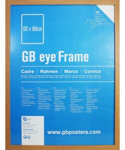 GBEYE - MDF Oak Frame - 60 x 80cm -