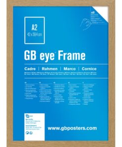 GBEYE - MDF Oak Frame - A2 - 42 x 59