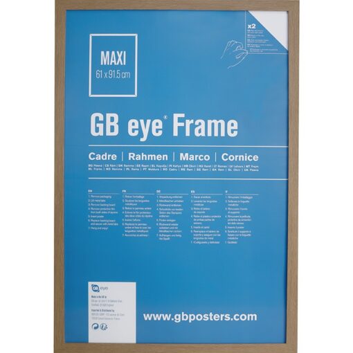 GBEYE - MDF Oak Frame - Maxi - 61 x 91.5cm -