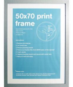 GBEYE - MDF Silver Frame - 50 x 70cm -