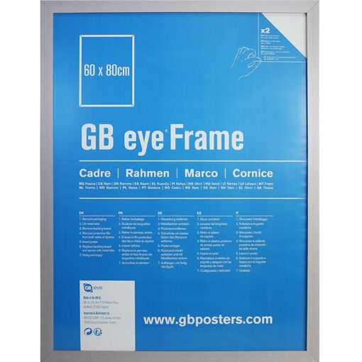 GBEYE - MDF Silver Frame - 60 x 80cm -