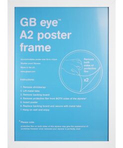 GBEYE - MDF White Frame - A2 - 42 x 59