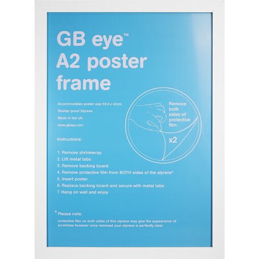 GBEYE - MDF White Frame - A2 - 42 x 59