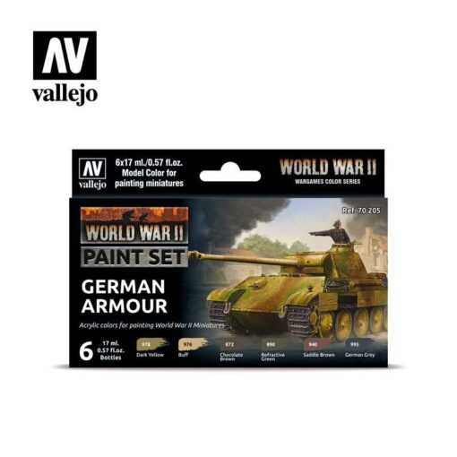 GERMAN ARMOUR COLOR SET 70205 Colori Vallejo