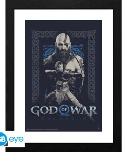 God Of War - Framed Print "kratos E Atreus" (30x40)