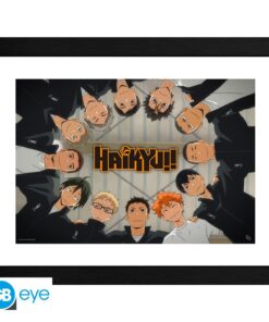 HAIKYU!! - Framed print "Karasuno Fight" (30x40)