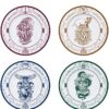 Harry Potte Set di 4 Piatti Case di Hogwarts 21 cm ABYStyle