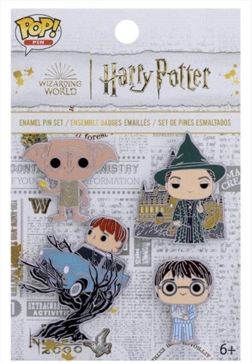 Harry Potter - 4pk Pop Spilla Enamel Set - Chamber Of Secrets Funko Gadget