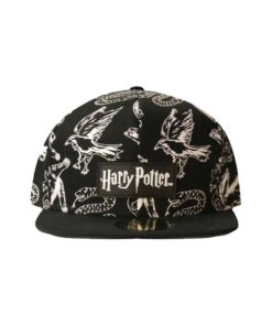 Harry Potter Cappellino Cappellino Snapback Heraldic Animals Bw Difuzed