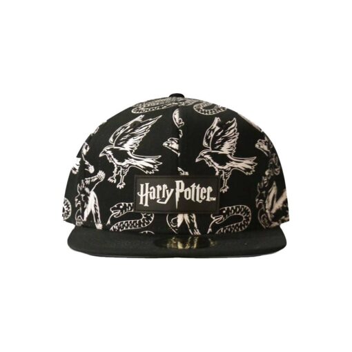 Harry Potter Cappellino Cappellino Snapback Heraldic Animals Bw Difuzed