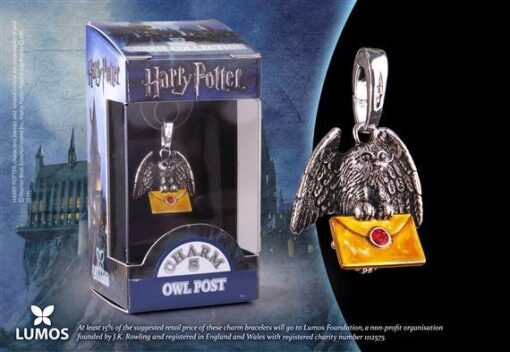 Harry Potter Ciondolo Gufo Postino Con Lettera Noble Collection