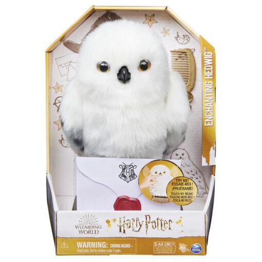 Harry Potter Edvige Peluche Interattivo 23cm Spin Master Scatola Rovinata