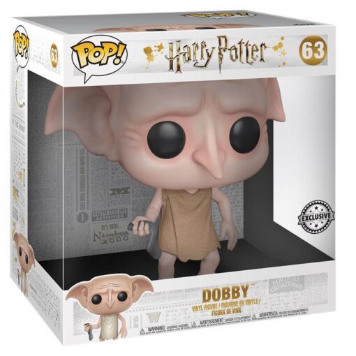 Harry Potter Funko Pop Vinile Dobby con Calzino Esclusiva 23 cm Scatola Rovinata