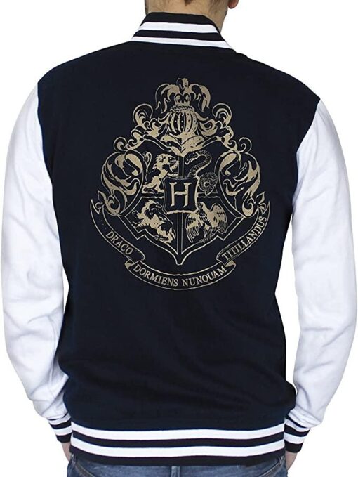 Harry Potter - Giacca - "Hogwarts" Uomo Nera/Bianca Taglia XL