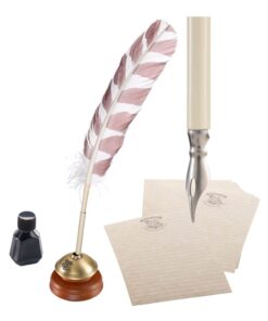 Harry Potter Replica Hogwarts Writing Quill Con Hogwarts Headed Paper 31 Cm Noble Collection