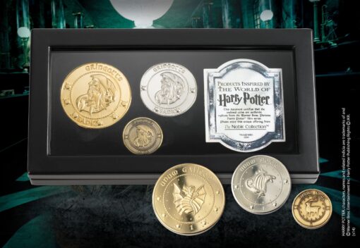 Harry Potter Set Monete della Banca di Gringotts Replica Noble Collection