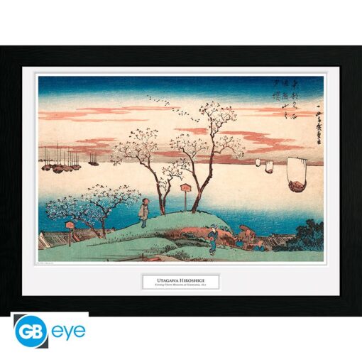 HIROSHIGE - Framed print "Cherry Blossom at Gotenya" (30x40)