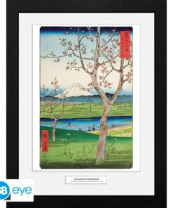 HIROSHIGE - Framed print "The Outskirts of Koshigay" (30x40)