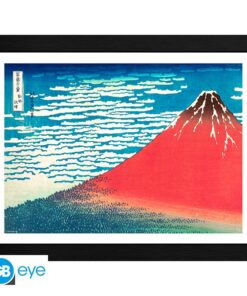 HOKUSAI - Framed print "Red Fuji" (30x40)