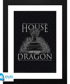 HOUSE OF THE DRAGON - Framed print "Iron Throne" (30x40)