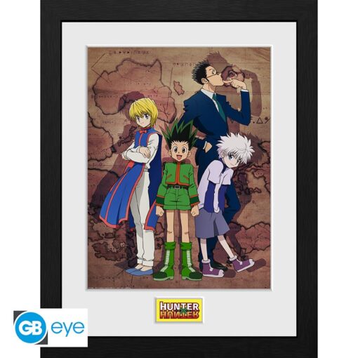 HUNTER X HUNTER - Framed print "Key Art Map" (30x40)