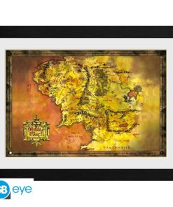 Il Signore Degli Anelli - Framed Print "middle Earth" (30x40)