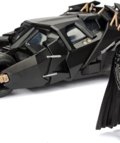 JADA TOYS Batman Batmobile Il Cavaliere Oscuro con Personaggio Die Cast 1:24