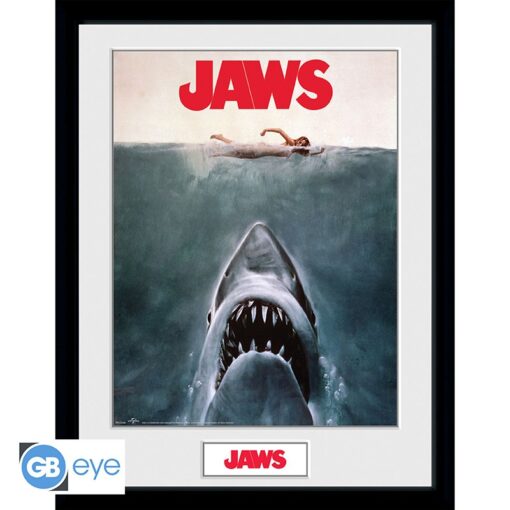 JAWS - Framed print "Key Art" (30x40)