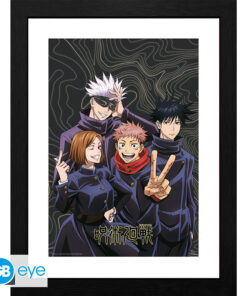 JUJUTSU KAISEN - Framed print "Team picture" (30x40)