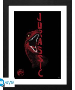 JURASSIC WORLD - Framed print "Raptor" (30x40)