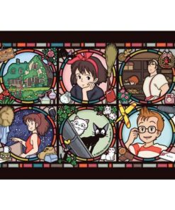 Kiki Delivery 208  Pezzi Stained Glass Puzz Puzzle Studio Ghibli