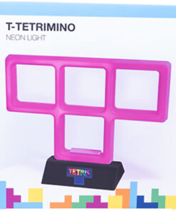 LAMPADA NEON TETRIS PURPLE TETRIMINO T VIDEOGAMES - LAMPADE