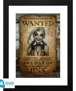 LEAGUE OF LEGENDS - Framed print "Jinx Wanted" (30x40)