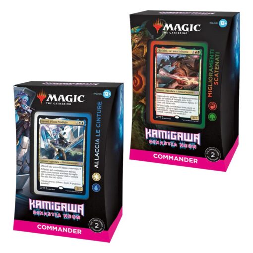 Magic The Gathering Kamigawa: Neon Dynasty Commander Decks Display (4) Italian Wizards of the Coast