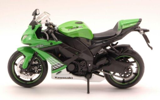 Maisto MI10011G KAWASAKI NINJA ZX-10 R 2010 GREEN 1:12 Modellino