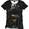 Man Of Steel Maglietta Maglia T Shirt Big Face All Over Size S CODI