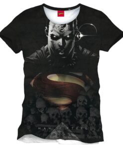 Man Of Steel Maglietta Maglia T Shirt Big Face All Over Size S CODI