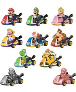 Mario Kart Pull Back Cars Mystery Pack Display (12) Tomy